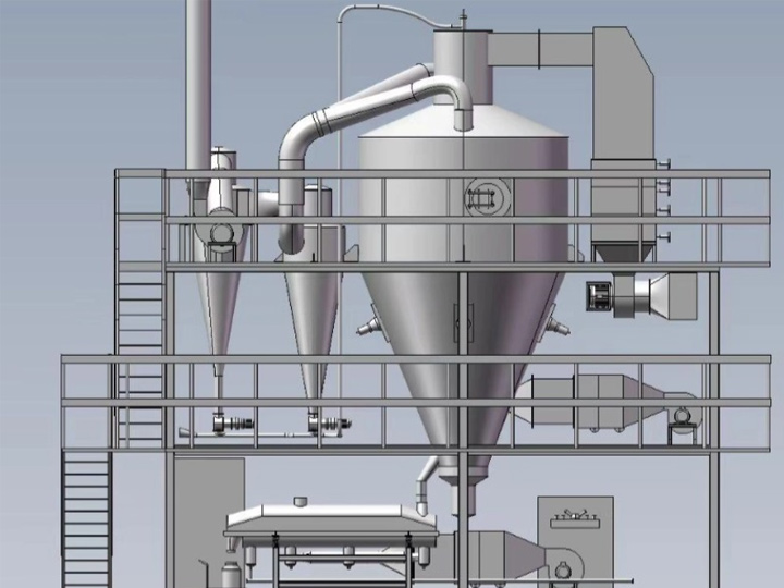 上排風噴霧（wù）造粒幹燥機